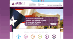 Desktop Screenshot of albizu.edu