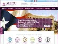 Tablet Screenshot of albizu.edu